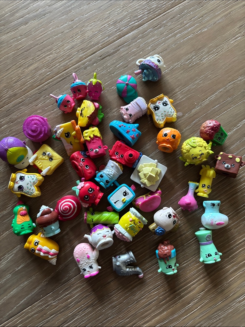 Shopkins assorted lot.  Charms. Translucent. Mixed.
